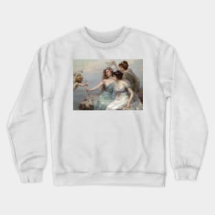 The Three Graces by Edouard Bisson Crewneck Sweatshirt